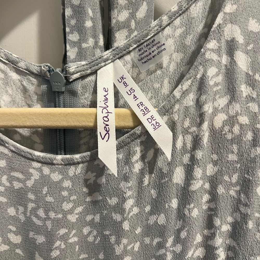 Seraphine Gray Patterned Dress